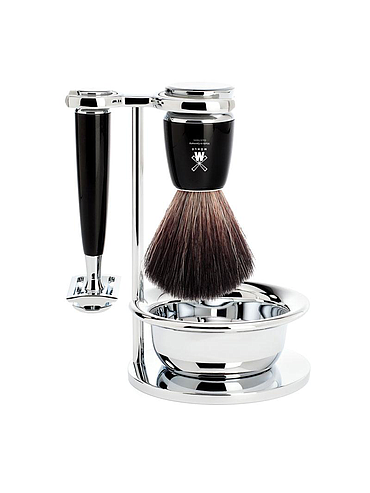 Muehle - Rytmo - Set de rasage 3 pièces - Résine noire