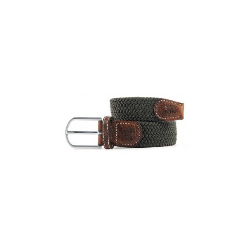 Billybelt - Elastic braided belt - Khaki Green - Size 1