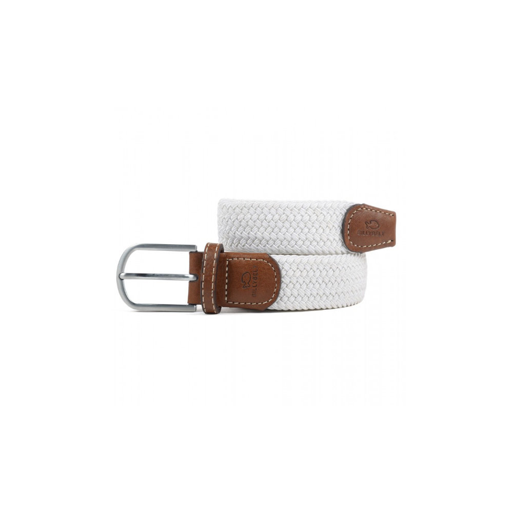 Billybelt - Elastische gevlochten riem - Coconut White - Maat 0
