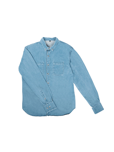 BillyBelt - Verwassen denim shirt - 7,5 oz - Small