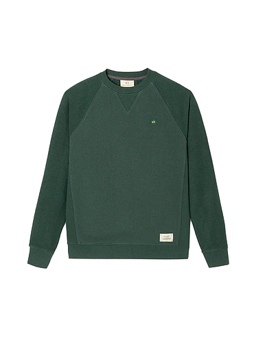 BillyBelt - Biokatoen Sweater 400 gr - Gevlekt groen - L