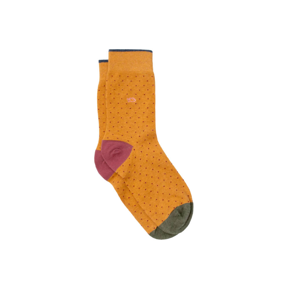 BillyBelt - Chaussettes en coton peigné Square - Gingembre