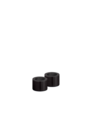Uyuni - Light Candleholder taper - Matte black (2-pack)