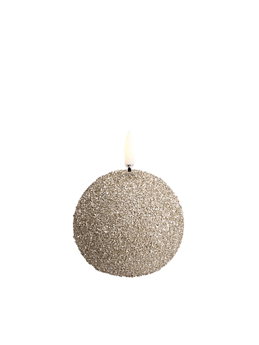 Uyuni - LED round candle - Champagne