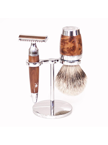 Muehle - Stylo -  Set de rasage 3 pièces - Thuya