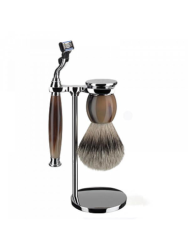 Muehle - Sophist - Set de rasage 3 pièces - Corne
